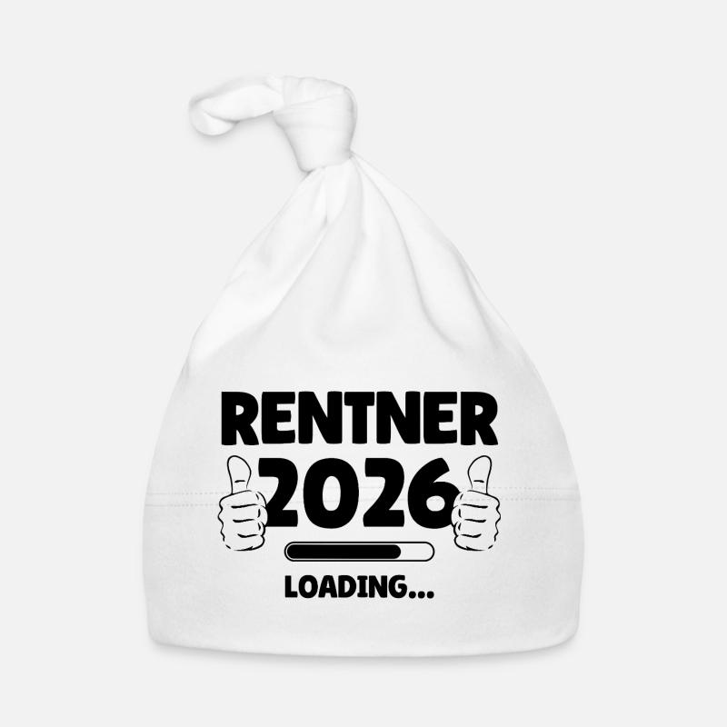 Retraité 2026 avec design pouce vers le haut Bonnet bio Bébé