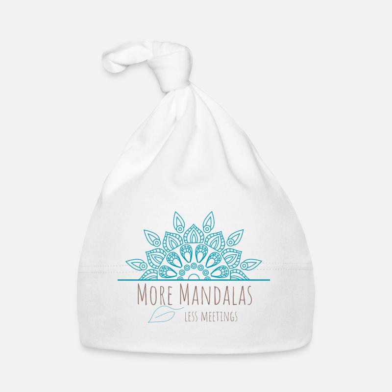 Plus de mandalas, moins de réunions Bonnet bio Bébé