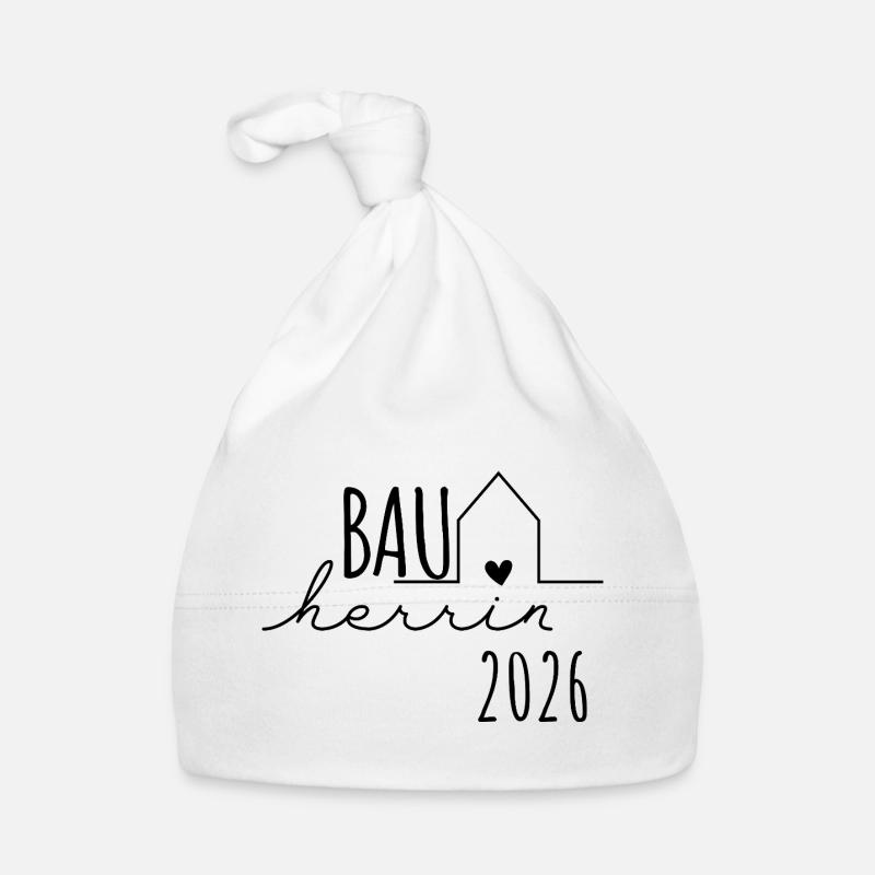 Builder 2026 Gift House Construction Construction Site Organic Baby Cap