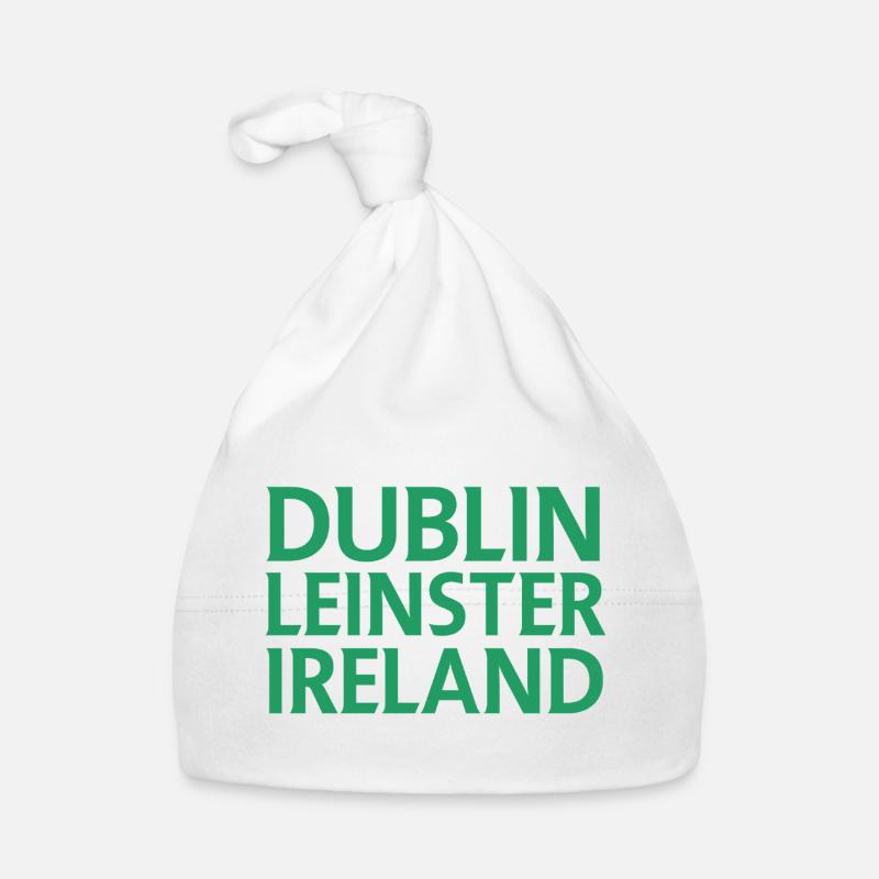 Dublin – Irland Textdesign Baby Bio-Mütze