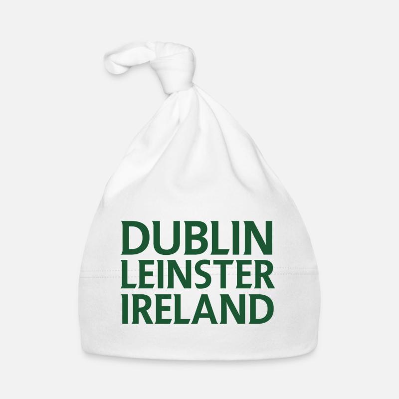 Dublin – Irland Textdesign Baby Bio-Mütze