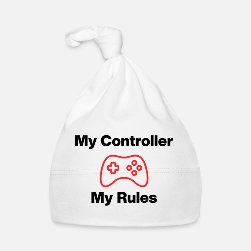 My Controller My Rules, Nerd, Zocker, Meine Regeln Baby Bio-Mütze