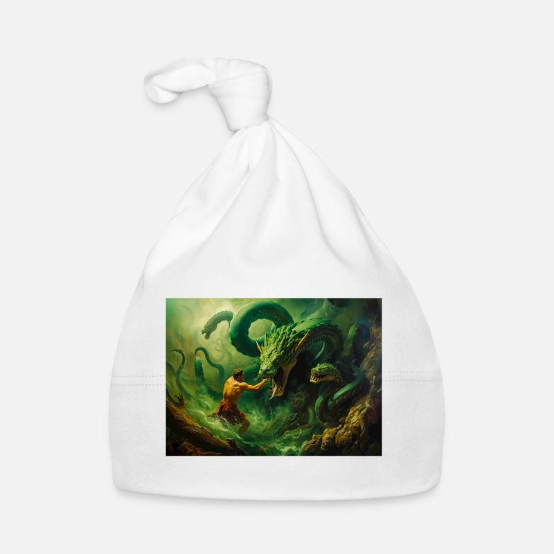 Heracles Battles the Hydra of Lerna Organic Baby Cap