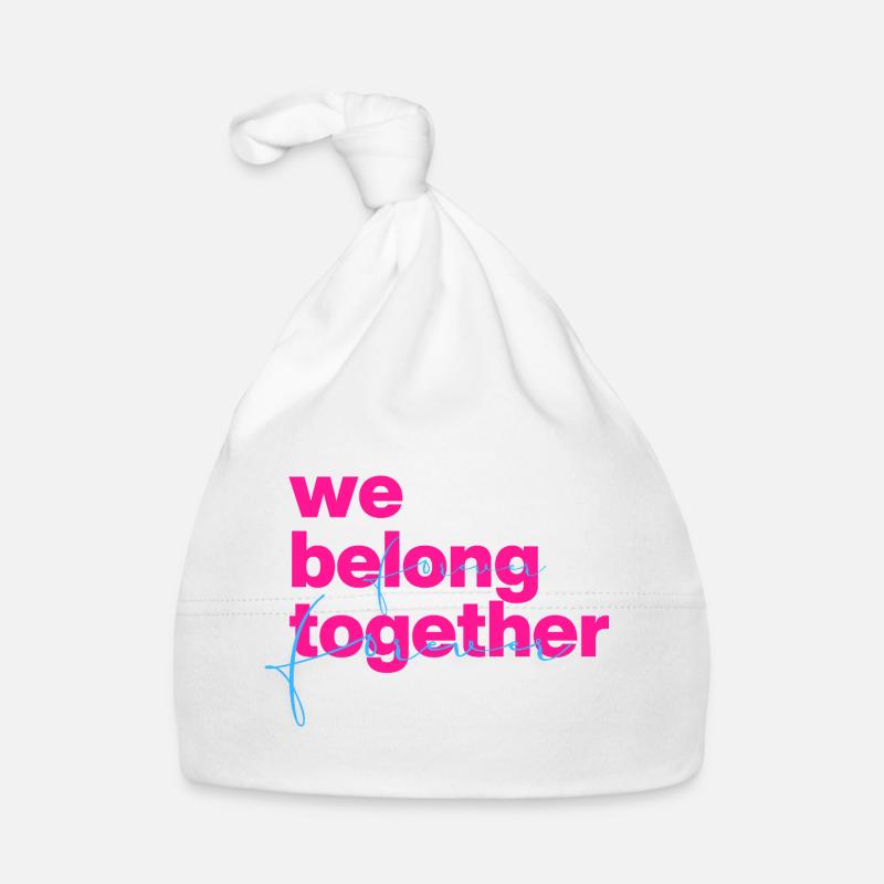 Nous sommes faits l’un pour l’autre, Neon Script Bonnet bio Bébé