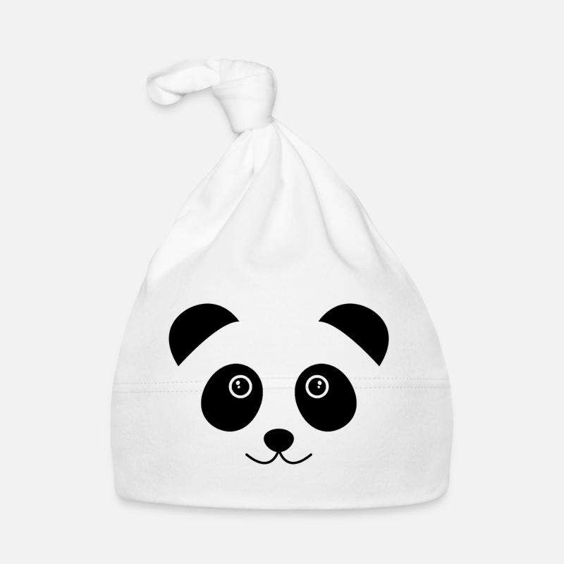 Visage de panda Bonnet bio Bébé