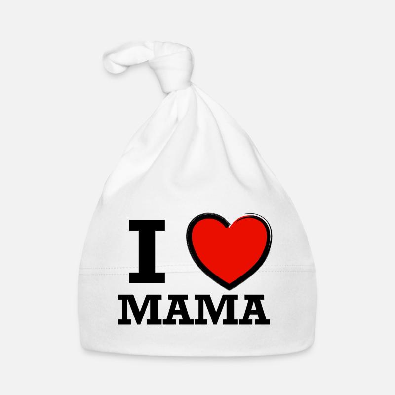 I love Mama  Baby Bio-Mütze