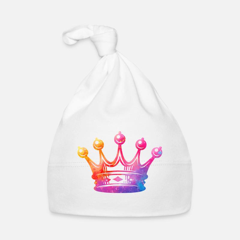 Couronne à l’aquarelle Bonnet bio Bébé