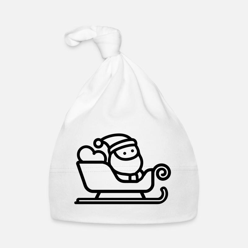 Santa's Schlitten Baby Bio-Mütze