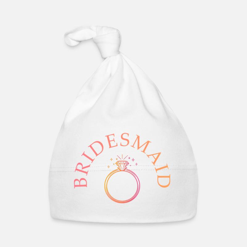 Bridesmaid - Ring - Personalizable Organic Baby Cap