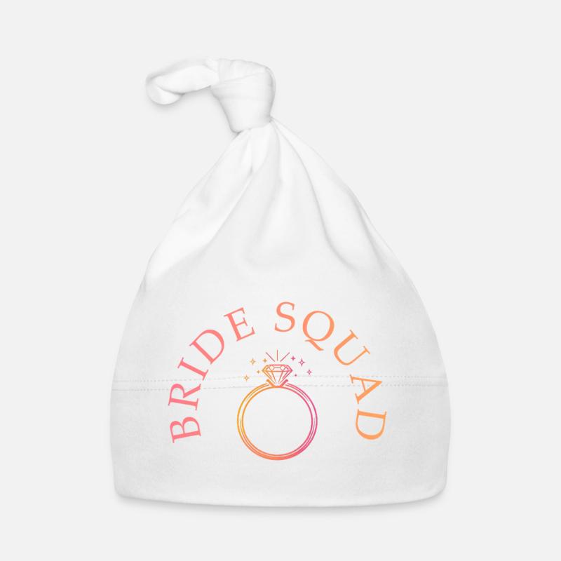 Bride Squad - Ring - personalisierbar Baby Bio-Mütze