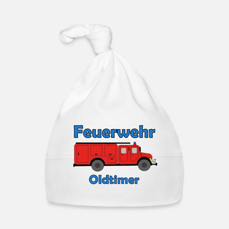 Feuerwehr Oldtimer  Baby Bio-Mütze