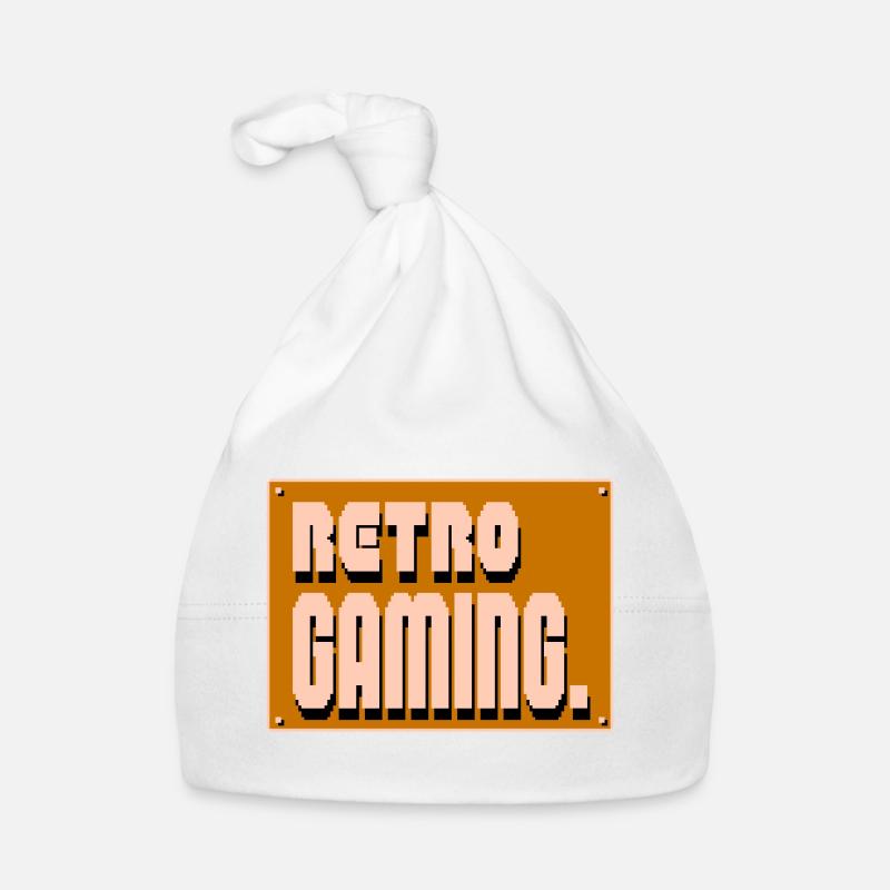 Pixel Art rétro gaming Bonnet bio Bébé