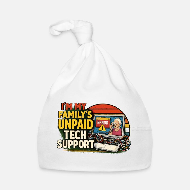 Family Tech Support Unpaid Organic Baby Cap