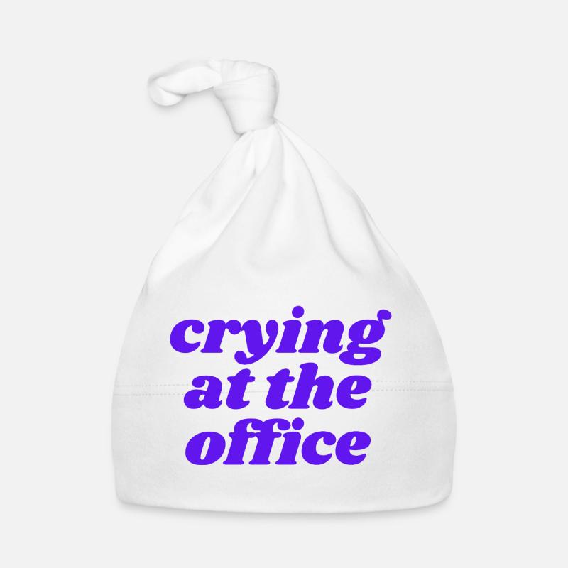 crying at the office Baby Bio-Mütze