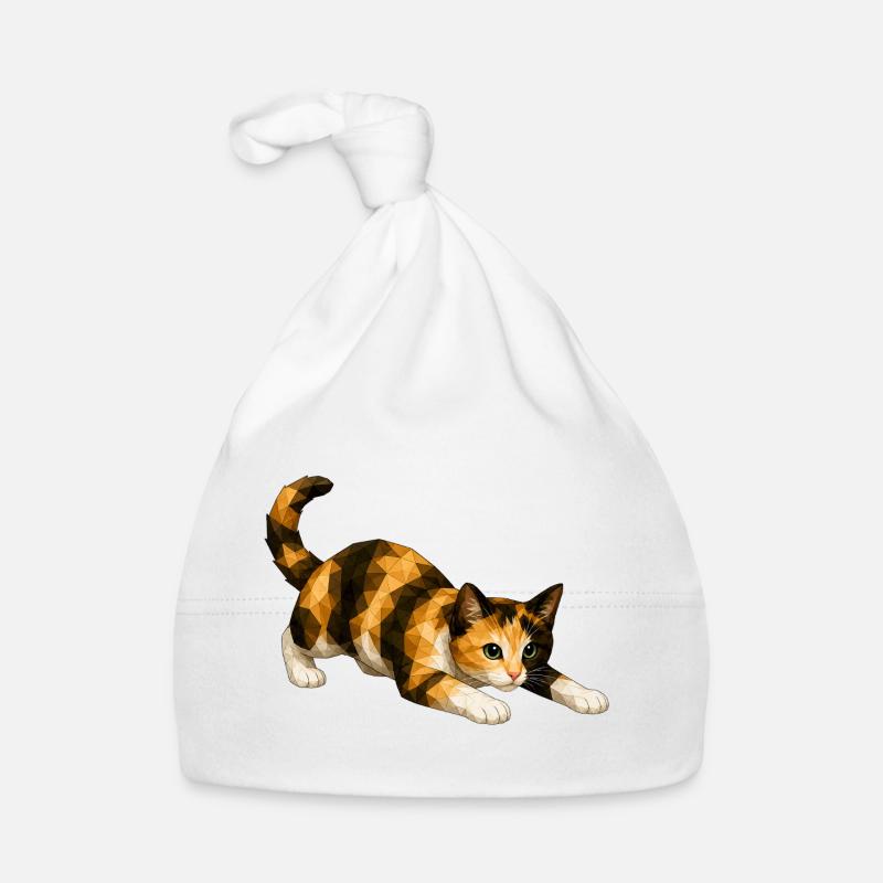 Emmi PolygonCat Art Bonnet bio Bébé