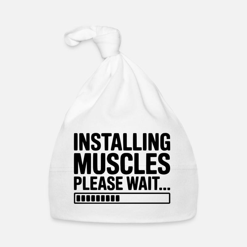 Installing Muscles Please Wait... Organic Baby Cap