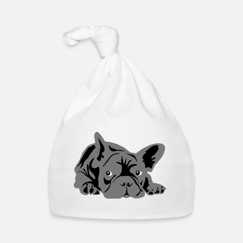bouledogue français 2 couleurs Bonnet bio Bébé