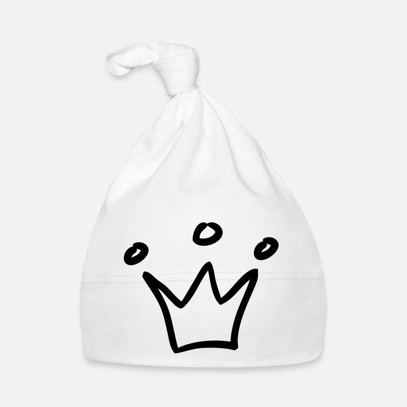 crown crowns king Organic Baby Cap