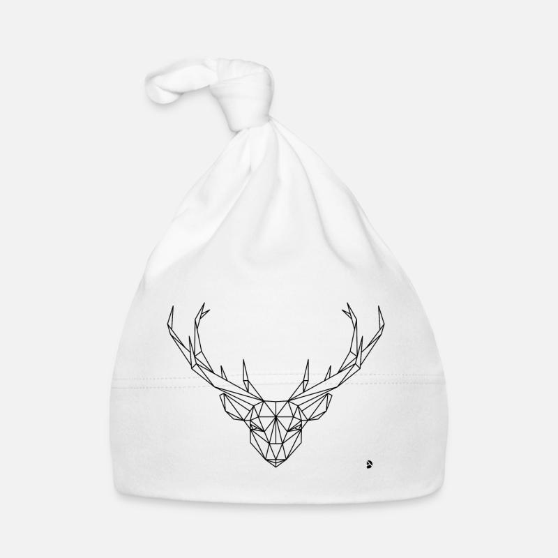 AD Geometric Deer Baby Bio-Mütze