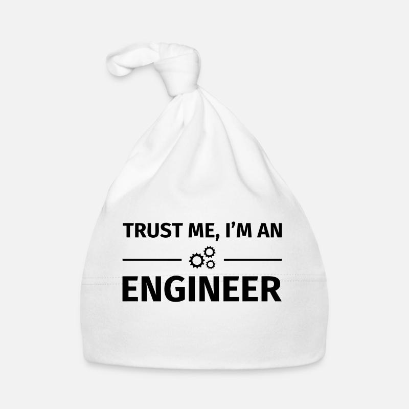 Trust me, I'm an Engineer - Baby Bio-Mütze - Weiß