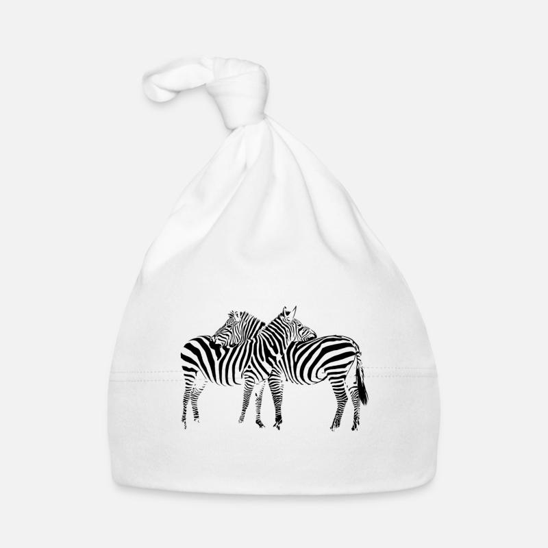 Zebra Baby Bio-Mütze