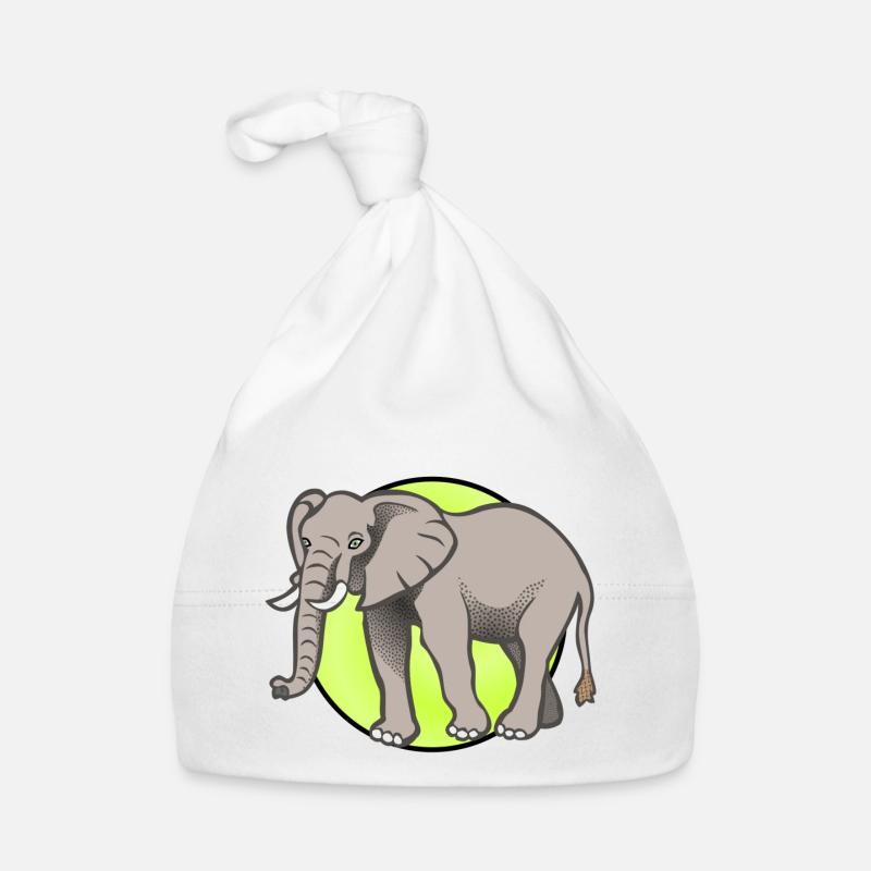 Elephant Elephant Cirque - Bonnet bio Bébé - blanc
