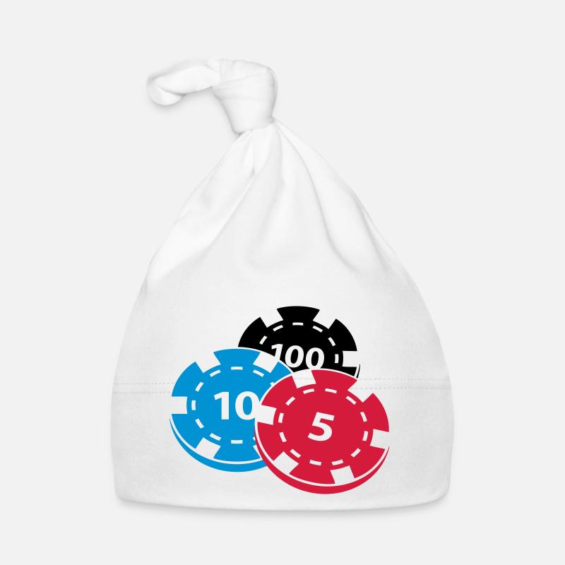 Pokerchips Baby Bio-Mütze