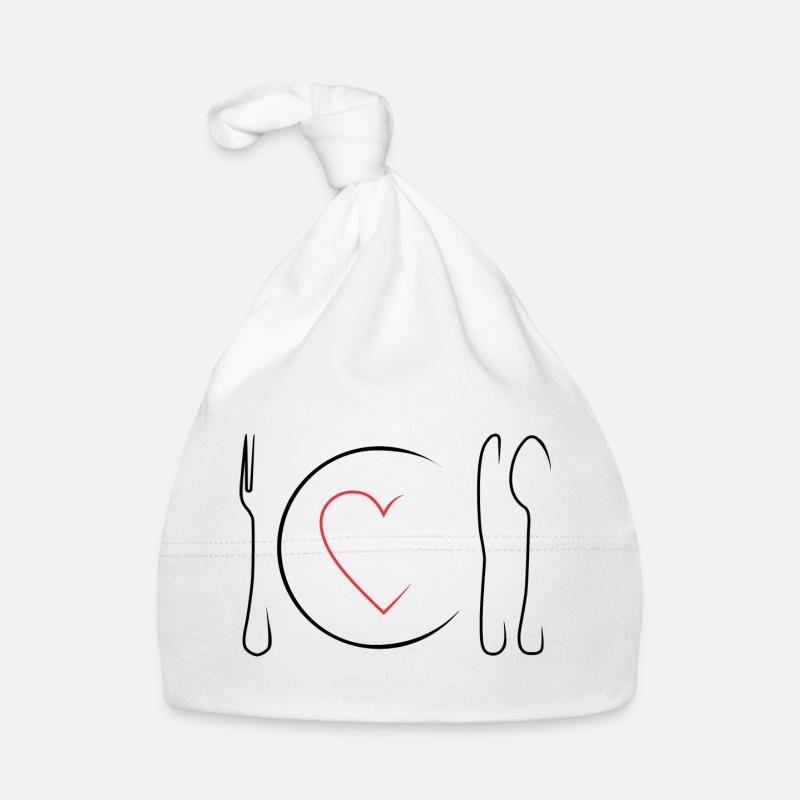 manger - Bonnet bio Bébé - blanc