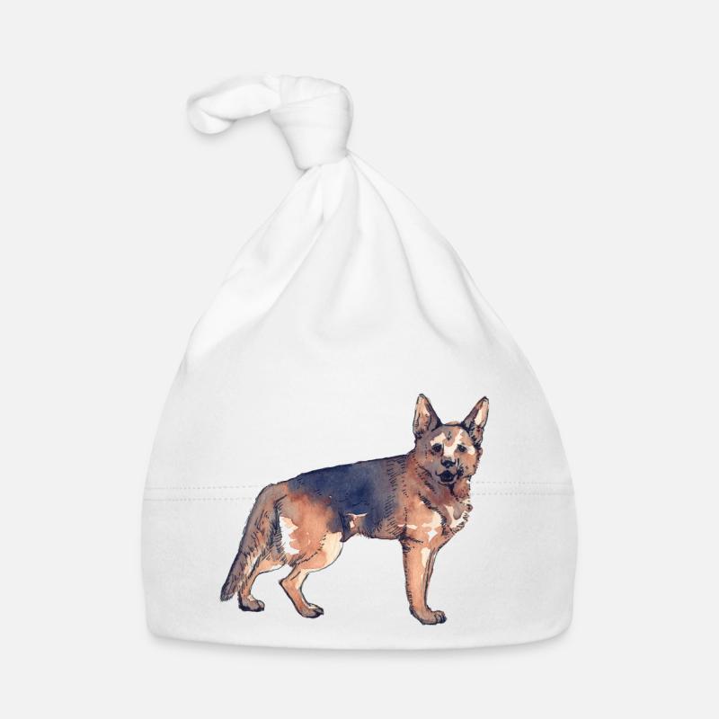 Deutscher Schäferhund Baby Bio-Mütze