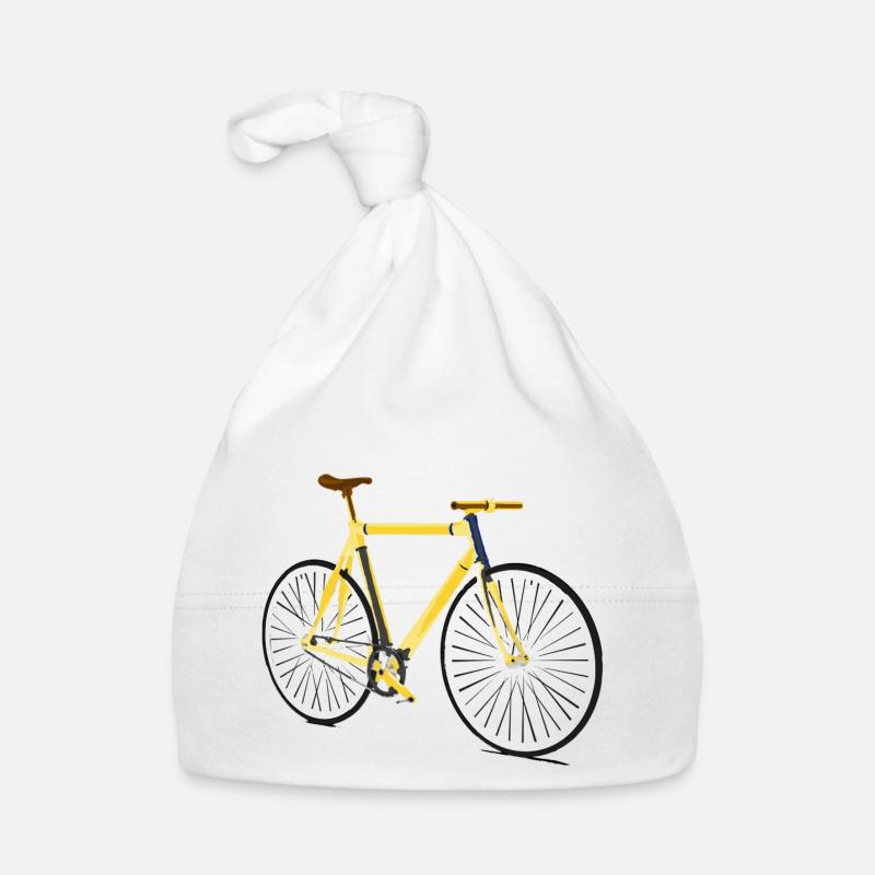 Vélo de course street 1 - Bonnet bio Bébé - blanc
