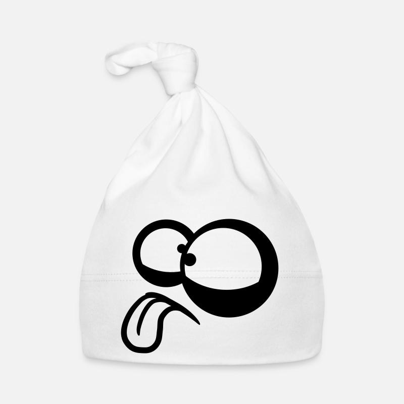 Crazy Comic Eyes Organic Baby Cap