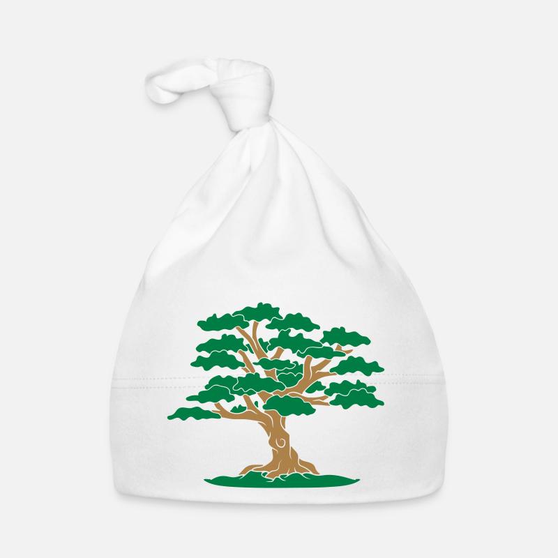 wald comic blaetter aeste baum garten gaertner blu Baby Bio-Mütze