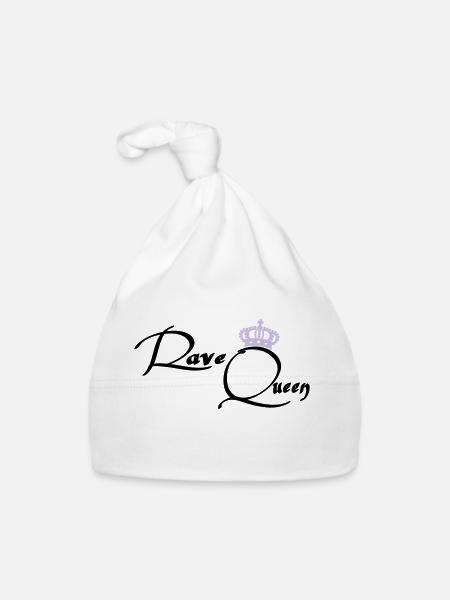 Rave Queen - Organic Baby Cap - white - Front