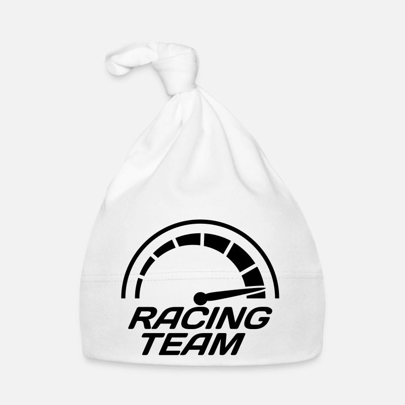 Racing team speedometer quick lawn Organic Baby Cap