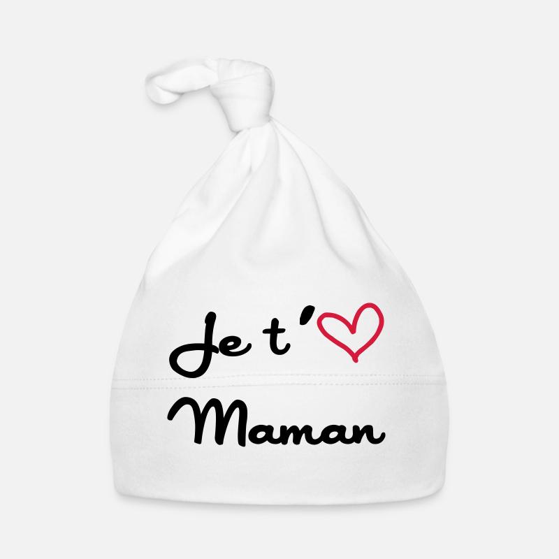 Je t'aime Maman Bonnet bio Bébé