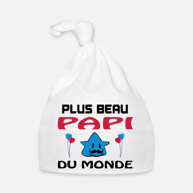 Plus beau papi du monde Bonnet bio Bébé