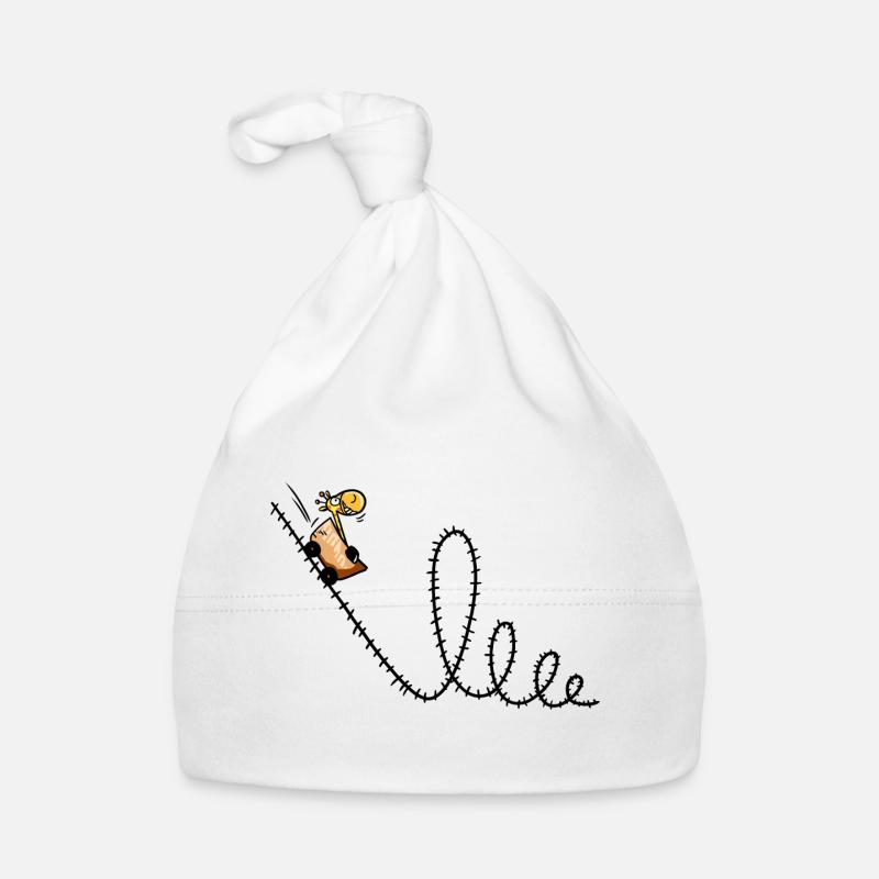 Giraffe rides a roller coaster - Louping - Park Organic Baby Cap