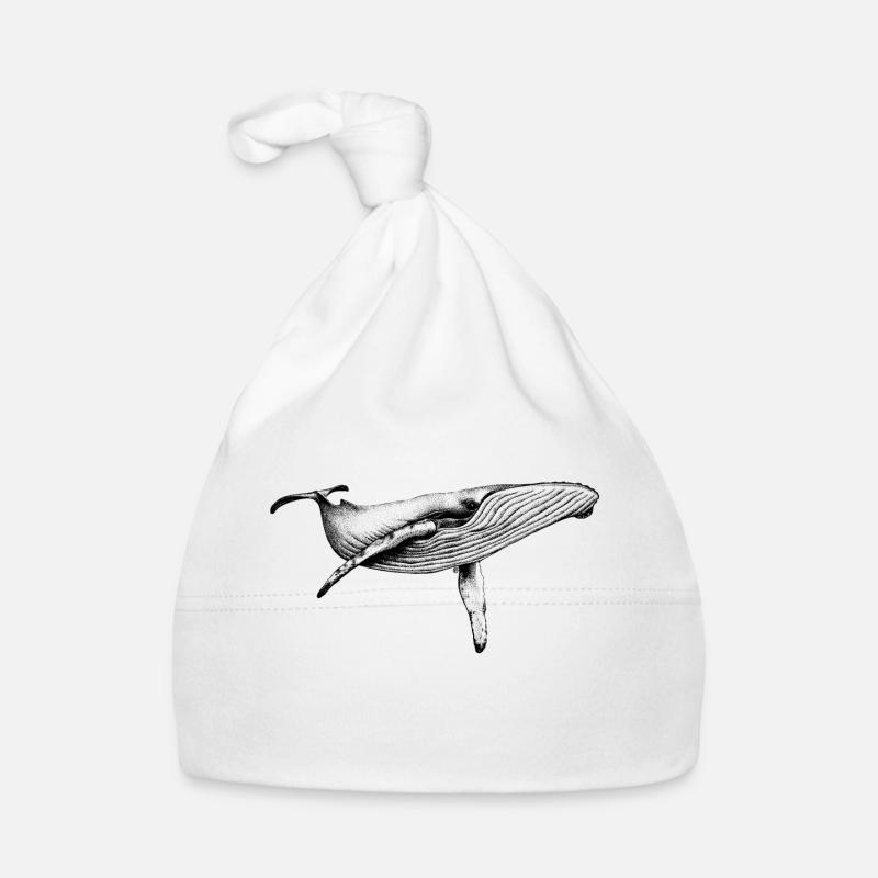 Blue Whale Organic Baby Cap