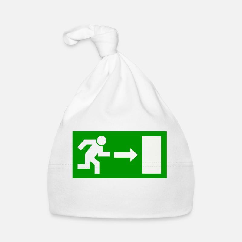 Exit Schild Vorlage zum personalisieren Baby Bio-Mütze