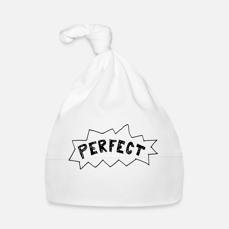 Parfait (couleur personnalisable) - Bonnet bio Bébé - blanc