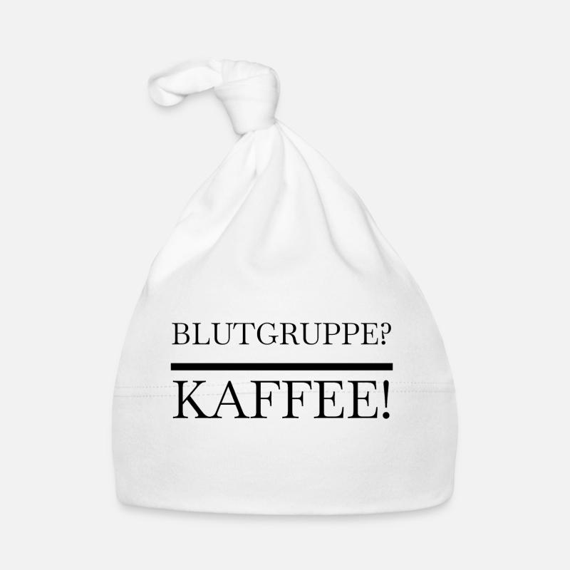 Kaffee - Blutgruppe Kaffee Baby Bio-Mütze