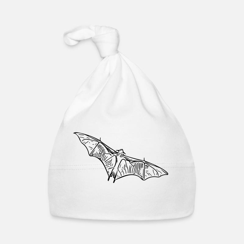 Flughund Fledermaus - Vector Style Baby Bio-Mütze