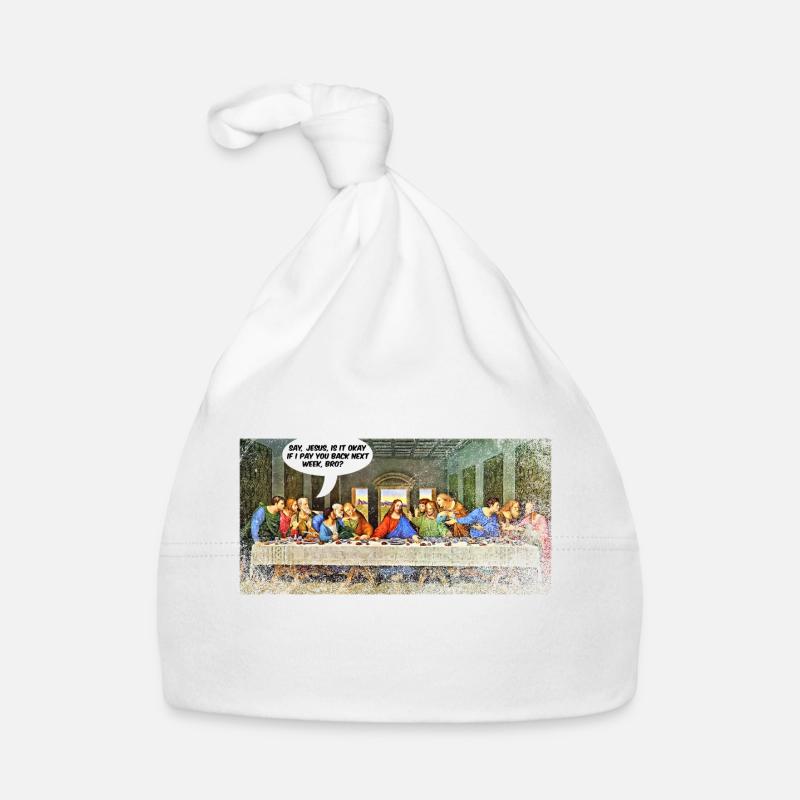 Jésus, le dernier souper Bonnet bio Bébé