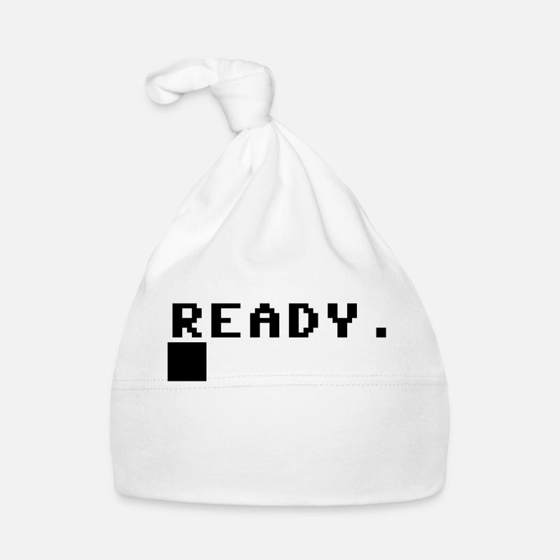 Invite de démarrage C-64 - Bonnet bio Bébé - blanc