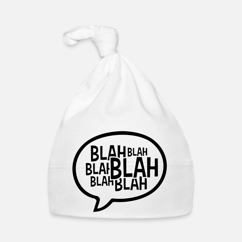 Comic Sprechblase Blah Baby Bio-Mütze