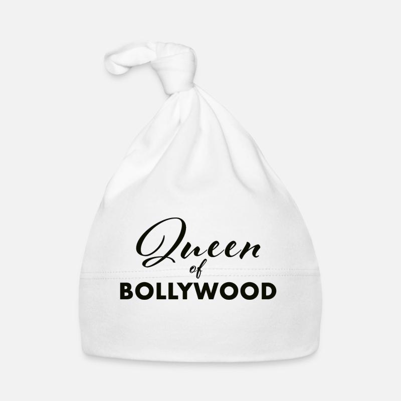 Reine de Bollywood noir - Bonnet bio Bébé - blanc