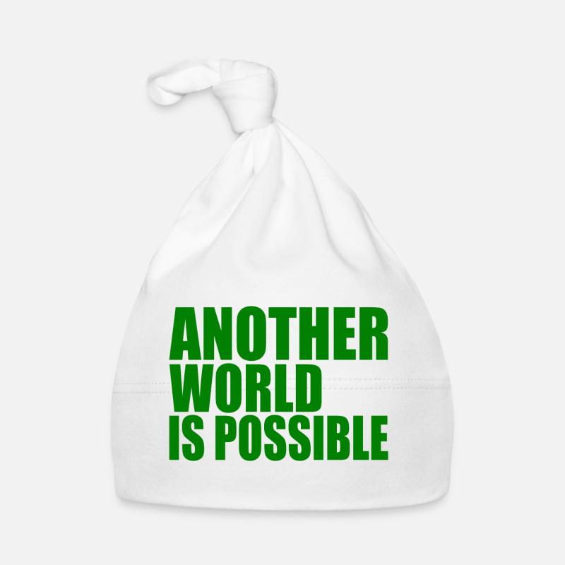 Another world is possible Baby Bio-Mütze