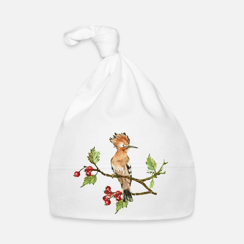 Oiseau coloré Bonnet bio Bébé