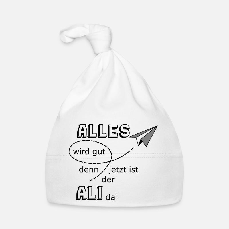 Alles wird gut lustiger Spruch Ali Baby Bio-Mütze