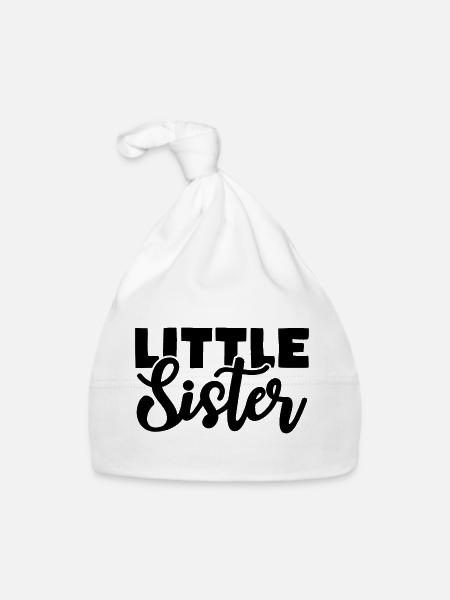 petite soeur - Bonnet bio Bébé - blanc - Devant